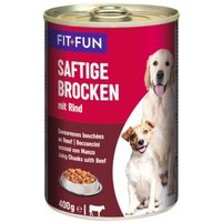 FIT+FUN Saftige Brocken 6x400g Rind von FIT+FUN