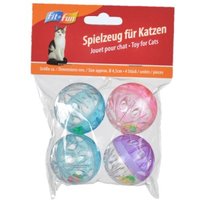 FIT+FUN Spielzeug Rasselbälle 4er-Pack von FIT+FUN