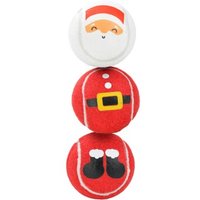 FIT+FUN Spielzeug Xmas Tennisball Set Santa 3 Stück von FIT+FUN