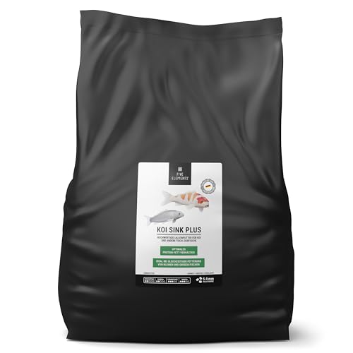 FIVE ELEMENTS® Koi Sink Plus | 15 kg Sack | optimal als Frühling-Futter | sinkendes Koi-Futter | hochwertige Inhaltsstoffe von FIVE ELEMENTS