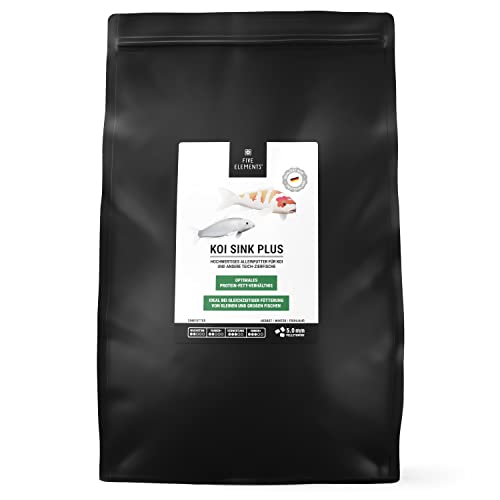 FIVE ELEMENTS® Koi Sink Plus | 6,0 kg | optimal als Frühling-Futter | sinkendes Koi-Futter | hochwertige Inhaltsstoffe von FIVE ELEMENTS