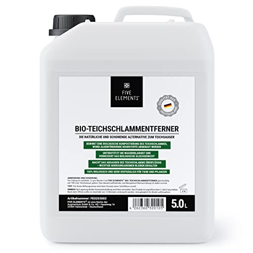 FIVE ELEMENTS Bio-Teichschlammentferner | 5,0 L | ideal fürs Frühjahr | 2025: Verbesserte Wirkung | Teichwasser-Klärung | flüssig FIVE ELEMENTS Bio-Teichschlammentferner | 5,0 L | ideal fürs Frühjahr | 2025: Verbesserte Wirkung | Teichwasser-Klärung | flüssig von FIVE ELEMENTS