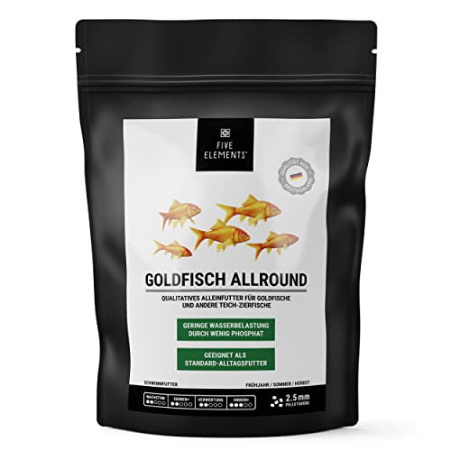FIVE ELEMENTS Goldfisch Allround | 1,4 kg | qualitatives Alleinfutter für Goldfische | mit wertvollen Vitaminen | wenig Phosphat FIVE ELEMENTS Goldfisch Allround | 1,4 kg | qualitatives Alleinfutter für Goldfische | mit wertvollen Vitaminen | wenig Phosphat von FIVE ELEMENTS