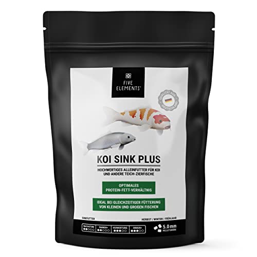 FIVE ELEMENTS® Koi Sink Plus | 1,4 kg | optimal als Frühling-Futter | sinkendes Koi-Futter | hochwertige Inhaltsstoffe FIVE ELEMENTS® Koi Sink Plus | 1,4 kg | optimal als Frühling-Futter | sinkendes Koi-Futter | hochwertige Inhaltsstoffe von FIVE ELEMENTS