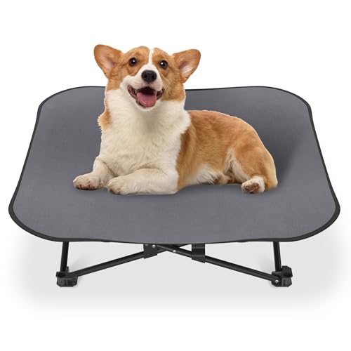FIVMEN Hundebett Katzenbett 68x68x21 cm Faltbar Erhöhtes Hundeliege Haustierliege Hundecouch aus Atmungsaktivem Polyester Haustierbett für Garten Outdoor Indoor FIVMEN Hundebett Katzenbett 68x68x21 cm Faltbar Erhöhtes Hundeliege Haustierliege Hundecouch aus Atmungsaktivem Polyester Haustierbett für Garten Outdoor Indoor von FIVMEN