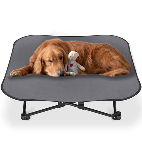 FIVMEN Hundebett Katzenbett 87x87x33 cm Faltbar Erhöhtes Hundeliege Haustierliege Hundecouch aus Atmungsaktivem Polyester Haustierbett für Garten Outdoor Indoor FIVMEN Hundebett Katzenbett 87x87x33 cm Faltbar Erhöhtes Hundeliege Haustierliege Hundecouch aus Atmungsaktivem Polyester Haustierbett für Garten Outdoor Indoor von FIVMEN