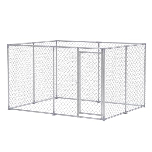 FIVMEN Outdoor Hundezwinger 250x200x150 cm Groß Hundekäfig Hundehütte Hundehaus Verzinkter Stahl mit Abschließbarer Tür Hundezaun Hundeauslauf Draußen FIVMEN Outdoor Hundezwinger 250x200x150 cm Groß Hundekäfig Hundehütte Hundehaus Verzinkter Stahl mit Abschließbarer Tür Hundezaun Hundeauslauf Draußen von FIVMEN