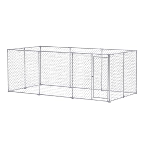 FIVMEN Outdoor Hundezwinger 400x200x150 cm Groß Hundekäfig Hundehütte Hundehaus Verzinkter Stahl mit Abschließbarer Tür Hundezaun Hundeauslauf Draußen FIVMEN Outdoor Hundezwinger 400x200x150 cm Groß Hundekäfig Hundehütte Hundehaus Verzinkter Stahl mit Abschließbarer Tür Hundezaun Hundeauslauf Draußen von FIVMEN