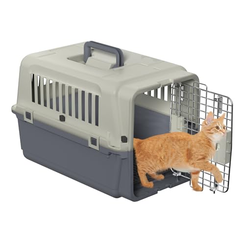 FIVMEN Transportbox Katze Katzentransportbox 60x39,5x44 cm cm Katzenbox mit Kunststoff Fenstern und Eisen Türen Tiertransportbox Flugzeugbox für Katze Flugzeug Auto Reise & Transport FIVMEN Transportbox Katze Katzentransportbox 60x39,5x44 cm cm Katzenbox mit Kunststoff Fenstern und Eisen Türen Tiertransportbox Flugzeugbox für Katze Flugzeug Auto Reise & Transport von FIVMEN
