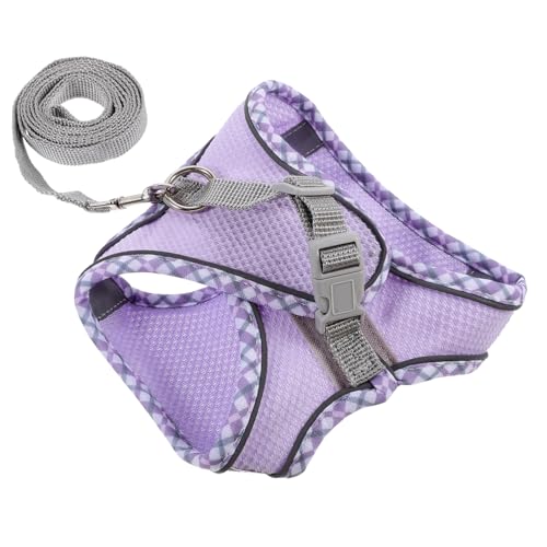 FIXOSHEE 1 Satz Katzenleinenweste Kleines Geschirr Für Welpen Geschirr Für Große Hunde Welpengeschirr Hundegeschirr Mit Griff Multifunktionales Hundegeschirr Violett Polyester FIXOSHEE 1 Satz Katzenleinenweste Kleines Geschirr Für Welpen Geschirr Für Große Hunde Welpengeschirr Hundegeschirr Mit Griff Multifunktionales Hundegeschirr Violett Polyester von FIXOSHEE