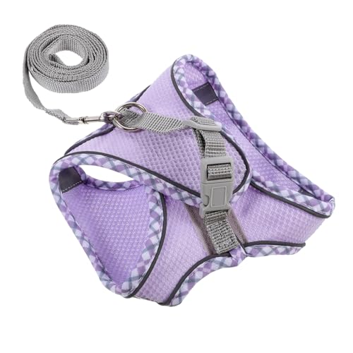 FIXOSHEE 1 Satz Katzenleinenweste Welpengeschirr Für Den Haushalt Weste Für Haustiere Kleines Geschirr Für Welpen Verschleißfestes Hundegeschirr Haustier Hund Zubehör Violett Polyester FIXOSHEE 1 Satz Katzenleinenweste Welpengeschirr Für Den Haushalt Weste Für Haustiere Kleines Geschirr Für Welpen Verschleißfestes Hundegeschirr Haustier Hund Zubehör Violett Polyester von FIXOSHEE