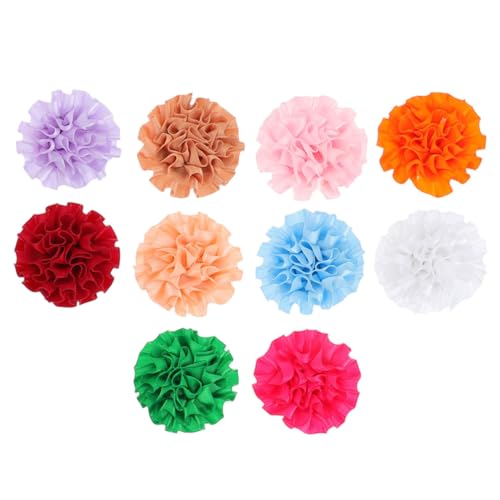 FIXOSHEE 10 Stück Teiliges Hundehalsband Blumen aus Bunte Halsbandverzierung für Welpen Dekorative Haustierpflege Geeignet für Fotoshootings Geburtstage Tägliches Tragen und Festliche von FIXOSHEE