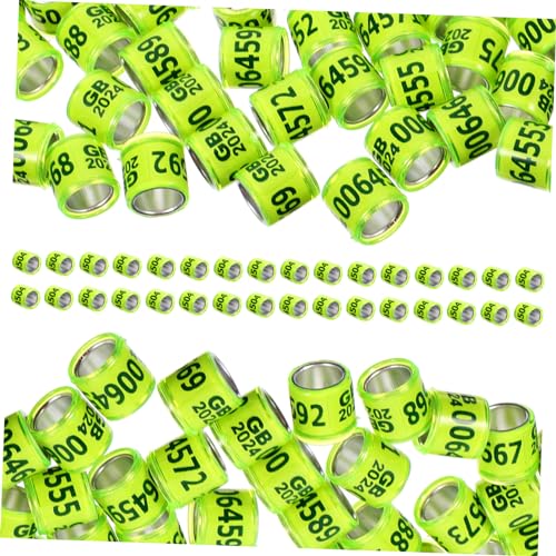 FIXOSHEE 100Stücke Taubenfußringe Taubenbeinringe zur Identifizierung Farbenfrohe Marker für Brieftauben und Geflügel für Taubensport FIXOSHEE 100Stücke Taubenfußringe Taubenbeinringe zur Identifizierung Farbenfrohe Marker für Brieftauben und Geflügel für Taubensport von FIXOSHEE