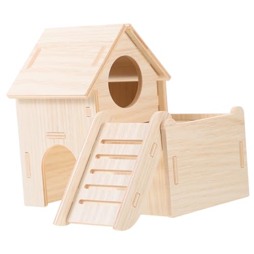 FIXOSHEE 1Satz Hamsterhaus aus Naturholz Verschleißfestes Versteck für Kleintiere Komfortables Hamsternest und Rückzugsort für Hamster Meerschweinchen und Andere Nager FIXOSHEE 1Satz Hamsterhaus aus Naturholz Verschleißfestes Versteck für Kleintiere Komfortables Hamsternest und Rückzugsort für Hamster Meerschweinchen und Andere Nager von FIXOSHEE