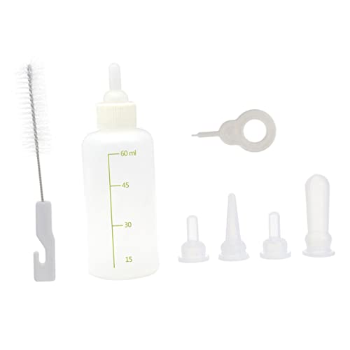 FIXOSHEE 1Satz Haustier Fütterungsflasche Teiliges Pflegeflaschen für Kätzchen Welpen und Kleintiere Sicher und Geruchlos zur Nahrungsaufnahme mit Maßstab von FIXOSHEE