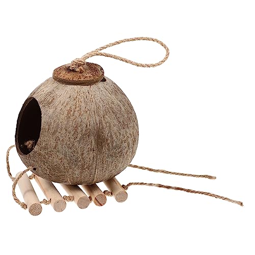 FIXOSHEE 1Satz Kokosnussschalen Vogelbett für Haustiere Hängendes Schlafnest aus Natürlicher Kokosnuss Dekoratives Vogelhaus für Sittiche Papageien und Andere für Käfige FIXOSHEE 1Satz Kokosnussschalen Vogelbett für Haustiere Hängendes Schlafnest aus Natürlicher Kokosnuss Dekoratives Vogelhaus für Sittiche Papageien und Andere für Käfige von FIXOSHEE