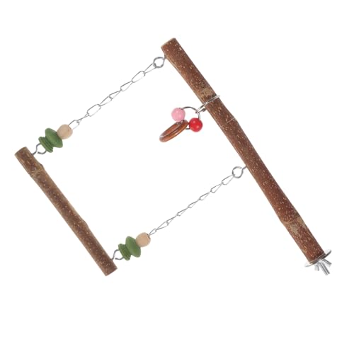FIXOSHEE 1satz Holzspielzeug Für Vögel Natürlicher Papageien-Swing Mit Bunten Perlen Hängespielzeug Aktivität Und Spiel Für Wellensittiche Und Nymphensittiche FIXOSHEE 1satz Holzspielzeug Für Vögel Natürlicher Papageien-Swing Mit Bunten Perlen Hängespielzeug Aktivität Und Spiel Für Wellensittiche Und Nymphensittiche von FIXOSHEE