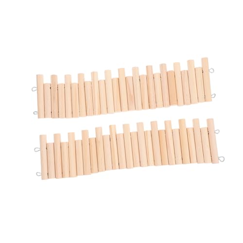 FIXOSHEE 2 Stück Hamsterzaun aus Holz Teilig Verstellbarer Kleintierzaun mit Kletterfunktion Sicherer Spielbereich für Hamster Chinchillas Mäuse Zwerghamster für Zuhause und Zoohandlungen von FIXOSHEE