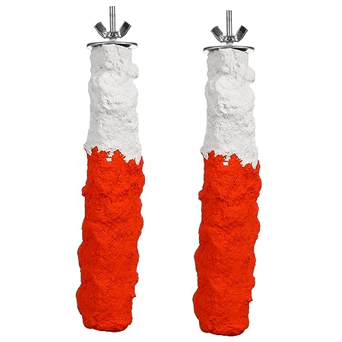 FIXOSHEE 2 Stück Hochkalzium Vögel Papageien Sitzstange Kauspielzeug für Haustiervögel Vogelperch für Aktivität und Spielspaß FIXOSHEE 2 Stück Hochkalzium Vögel Papageien Sitzstange Kauspielzeug für Haustiervögel Vogelperch für Aktivität und Spielspaß von FIXOSHEE