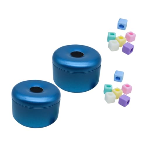 FIXOSHEE 2 Stück Papagei Metall Münzbox Interaktives Trainingstool für Kleine bis Mittelgroße Vögel Langlebig für Beschäftigung und Lernspiele Geeignet für Papageienkäfig von FIXOSHEE