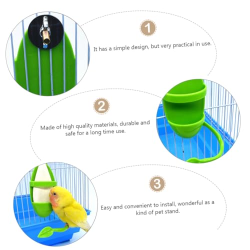 FIXOSHEE 2 Stück Parrot Stand Rack aus Langlebigem Material Kreativer Futterhalter für Papageien und Sittiche Praktische Futterstation zum Stehen Sicher und Modisch für Heimvögel von FIXOSHEE