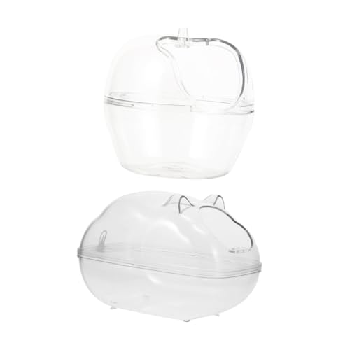 FIXOSHEE 2 Stück Teiliges Hamster badewannen Transparentem Kunststoff Abnehmbar und Leicht zu Reinigen Multifunktional als Badewanne Futtertrog und Kleintier Toilette rutschfest und Robust FIXOSHEE 2 Stück Teiliges Hamster badewannen Transparentem Kunststoff Abnehmbar und Leicht zu Reinigen Multifunktional als Badewanne Futtertrog und Kleintier Toilette rutschfest und Robust von FIXOSHEE