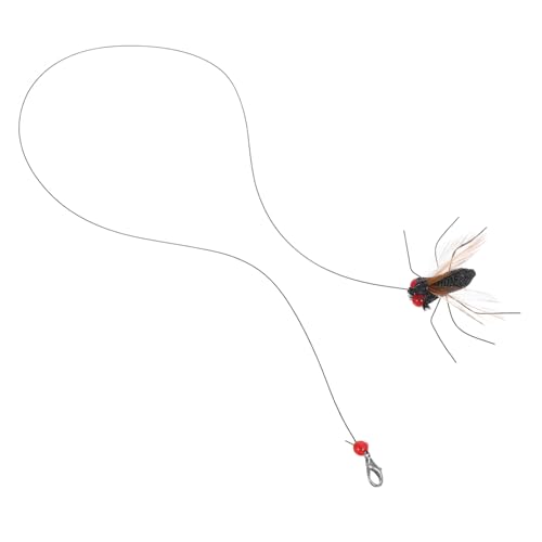 FIXOSHEE 2 Stück Teiliges Katzenspielzeug Ersatzköpfe Insekten Nachfüllköpfe Interaktives Katzenspielzeug für Indoor Spiel Katzennachfüllung Langlebig und Stimulierend von FIXOSHEE