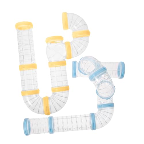 FIXOSHEE 2Sätze DIY Hamster Tunnelset Außenrohre aus Robustem für Hamsterkäfige Transparentes Röhrensystem für Kleine Haustiere Wie Hamster Meerschweinchen FIXOSHEE 2Sätze DIY Hamster Tunnelset Außenrohre aus Robustem für Hamsterkäfige Transparentes Röhrensystem für Kleine Haustiere Wie Hamster Meerschweinchen von FIXOSHEE