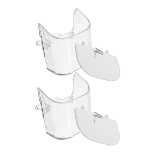 FIXOSHEE 2Stücke Vogelkäfig Futterschalen mit Antispritz Design Hängende Futter und Wasserbehälter für Papageien und Kanarienvögel zu Installieren aus Reinigendem von FIXOSHEE