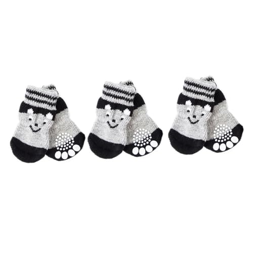FIXOSHEE 3 Paare Hundesocken für Kleine Hunde rutschfeste Pfotenschutz Socken aus Baumwolle Langlebig und Bequem mit Rutschfester Sohle für Innenräume Pflegen Pfoten und Schützen Böden FIXOSHEE 3 Paare Hundesocken für Kleine Hunde rutschfeste Pfotenschutz Socken aus Baumwolle Langlebig und Bequem mit Rutschfester Sohle für Innenräume Pflegen Pfoten und Schützen Böden von FIXOSHEE