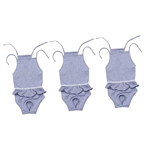FIXOSHEE 3 STK Haustiere Windel Hundewindeln weiblich Einteilige Haustierwindel Windeln für Hündinnen Hunde Unterhose Hunde windel Haustier-Unterwäsche Windel für Hündin Light Grey FIXOSHEE 3 STK Haustiere Windel Hundewindeln weiblich Einteilige Haustierwindel Windeln für Hündinnen Hunde Unterhose Hunde windel Haustier-Unterwäsche Windel für Hündin Light Grey von FIXOSHEE
