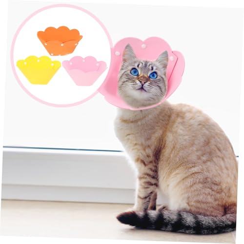 FIXOSHEE 3 Stück Einstellbarer Katzenhalskragen Sonnenblumen Design Leichter Eva Schutzkragen für Katzen Schützender Kratzer Elizabethan Kragen Bequem und Langlebig für Heilung und Alltag FIXOSHEE 3 Stück Einstellbarer Katzenhalskragen Sonnenblumen Design Leichter Eva Schutzkragen für Katzen Schützender Kratzer Elizabethan Kragen Bequem und Langlebig für Heilung und Alltag von FIXOSHEE