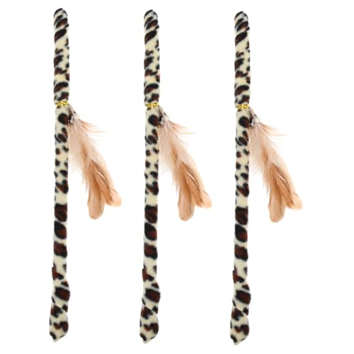 FIXOSHEE 3 Stück Leichtes Teiliges Katzenspielzeug Leopard Design Interaktiver Handgehaltener Katzenangel für Kätzchen Langlebig und Fördert Bewegung Sowie Bindung mit Haustier FIXOSHEE 3 Stück Leichtes Teiliges Katzenspielzeug Leopard Design Interaktiver Handgehaltener Katzenangel für Kätzchen Langlebig und Fördert Bewegung Sowie Bindung mit Haustier von FIXOSHEE
