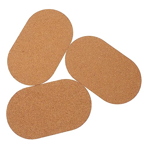 FIXOSHEE 3 Stück Runde Korkmatten für Hamster Antirutsch Pads für Laufräder Geeignet für Kleintiere Langlebig und Pflegeleicht von FIXOSHEE