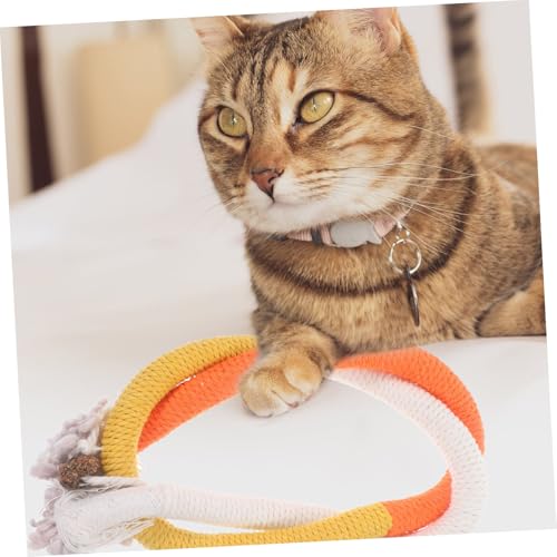 FIXOSHEE 3 Stück Teiliges Katzenminze Kauspielzeug Bunte Katzenspielzeuge aus Robustem Seil Interaktives Beißspielzeug zur Zahnreinigung und Aktivitätsförderung für Wohnungskatzen FIXOSHEE 3 Stück Teiliges Katzenminze Kauspielzeug Bunte Katzenspielzeuge aus Robustem Seil Interaktives Beißspielzeug zur Zahnreinigung und Aktivitätsförderung für Wohnungskatzen von FIXOSHEE