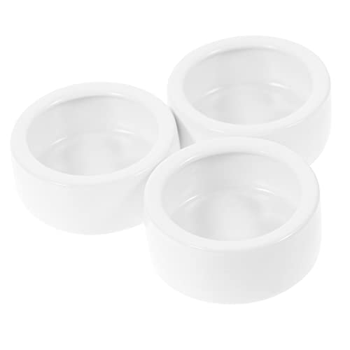 FIXOSHEE 3 Stück Teiliges Reptilien Futternapf Set Fluchtgeschützte Schüssel für Wasserversorgung und Futteraufnahme Weiß Klein Rund FIXOSHEE 3 Stück Teiliges Reptilien Futternapf Set Fluchtgeschützte Schüssel für Wasserversorgung und Futteraufnahme Weiß Klein Rund von FIXOSHEE