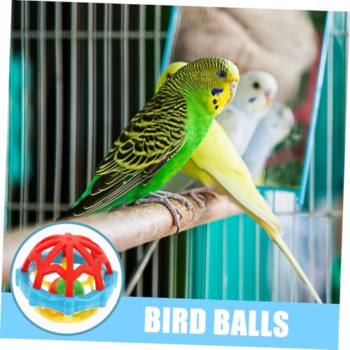 FIXOSHEE 3 Stück Teiliges Vogel kauspielzeug mit Natürlichen Essbaren und Weichen Bällen Beak Grinding für Kleine Vögel Wie Papageien Wellensittiche Kanarienvögel Langlebig Zufällige Farbe von FIXOSHEE