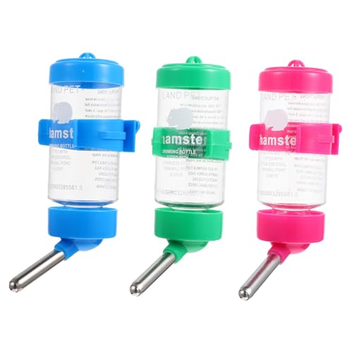 FIXOSHEE 3Stücke Hängende Hamsterflasche Automatische Wassertrinker für Chinchillas und Kleine Haustiere und Praktische Trinkflasche für Sauberes Wasser FIXOSHEE 3Stücke Hängende Hamsterflasche Automatische Wassertrinker für Chinchillas und Kleine Haustiere und Praktische Trinkflasche für Sauberes Wasser von FIXOSHEE
