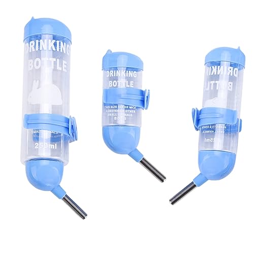FIXOSHEE 3Stücke Wasserspender für Haustiere Teiliges Auslaufsichere Trinkflasche für Hamster Chinchilla und Langlebig Installieren von FIXOSHEE