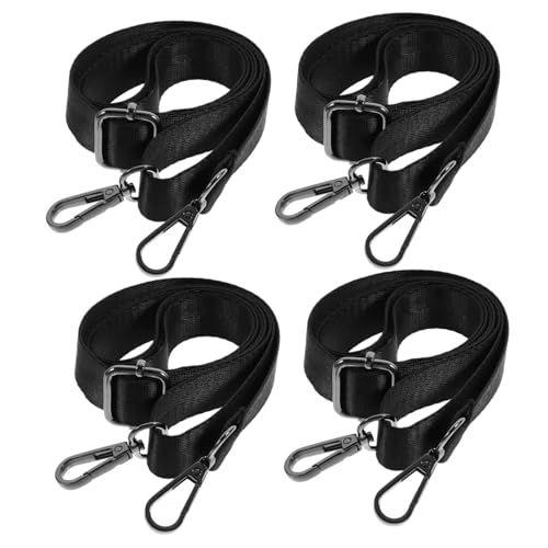 FIXOSHEE 4 Stück Beingurte für Pferdedecken Zubehör für Pferdedecken Längenverstellbare elastische Beingurte Ersatz groß Reiter Befestigungsgurt für Pferdedecken Deckengurt Nylon Schwarz von FIXOSHEE