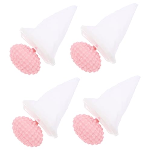 FIXOSHEE 4 Stück Haarfilter Kleiderreinigungsball Waschkugel schwimmende Haarentfernung Hundehaarentferner für die Wäsche Tierhaarentfernerball für Waschmaschine Wäscheball Polyester Rosa von FIXOSHEE