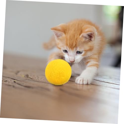 FIXOSHEE 4 Stück Teiliges Hundespielzeug aus Hochwertigem Filz Bissfestes Leichtes Wurf und Kauspielzeug für Welpen und Kleine Hunde Interaktives Spiel zur Zahnreinigung und Bewegung von FIXOSHEE
