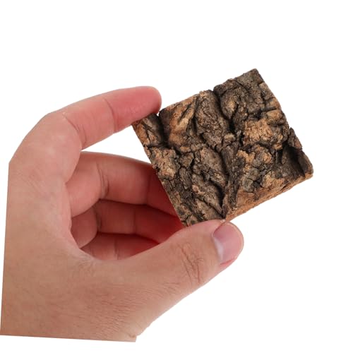 FIXOSHEE 4 Stück Teiliges Reptilien Terrarium Kletterversteck aus Robustem Baumrinden Hintergrund Langlebige Kletterplattform und Versteck für Echsen Schlangen und Kleine Haustiere von FIXOSHEE