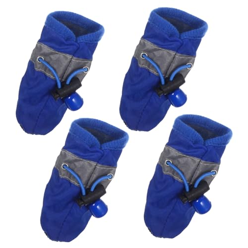 FIXOSHEE 4 Stück wasserdichte Hundeschuhe für Kleine bis Mittelgroße Hunde Xs Blau mit Rutschfester Sohle für Ganzjährigen Einsatz FIXOSHEE 4 Stück wasserdichte Hundeschuhe für Kleine bis Mittelgroße Hunde Xs Blau mit Rutschfester Sohle für Ganzjährigen Einsatz von FIXOSHEE