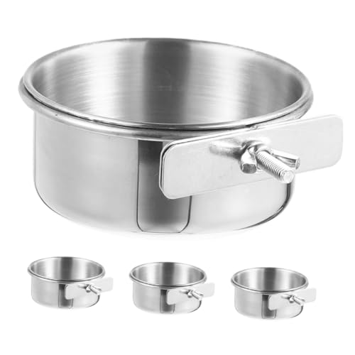 FIXOSHEE 4Stücke Futternapf für Teiliges Rostbeständig und Abnehmbar Wasserspender und Futterbehälter für Sittiche und Andere Kleine FIXOSHEE 4Stücke Futternapf für Teiliges Rostbeständig und Abnehmbar Wasserspender und Futterbehälter für Sittiche und Andere Kleine von FIXOSHEE