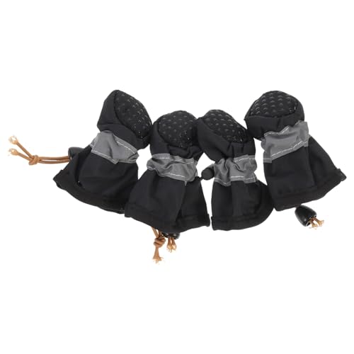 FIXOSHEE 4Stücke Hundeschuhe wasserdichte Haustierschuhe Rutsch Pfotenschutz für Outdoor Aktivitäten Vielseitige und Stylische Fußabdeckungen von FIXOSHEE