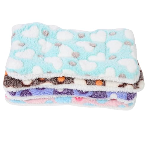 FIXOSHEE 4Stücke Teiliges Schlafmatte für Kleine Haustiere Kuscheliges Nest für Meerschweinchen und Hamster Winterunterlage von FIXOSHEE