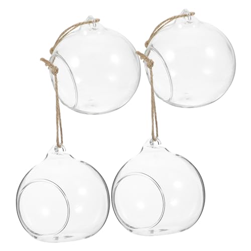 FIXOSHEE 5 Stück Teiliges Glas Hänge Terrarium mit Teelichthalter Zwei Luftöffnungen Flacher Boden für Tischdekoration Eleganter Kerzenhalter für Hochzeit Garten Wohnzimmer und Party FIXOSHEE 5 Stück Teiliges Glas Hänge Terrarium mit Teelichthalter Zwei Luftöffnungen Flacher Boden für Tischdekoration Eleganter Kerzenhalter für Hochzeit Garten Wohnzimmer und Party von FIXOSHEE