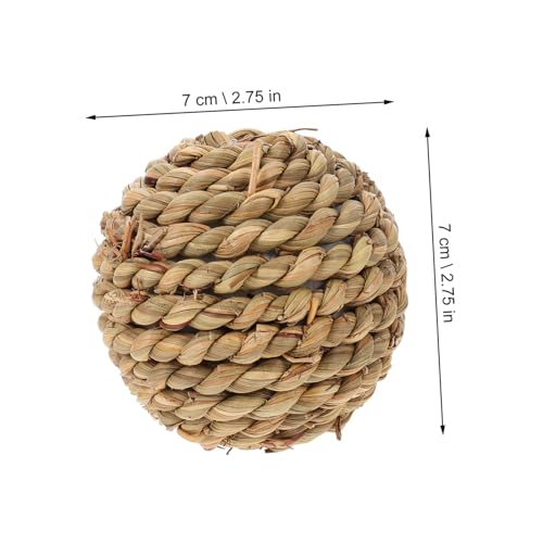 FIXOSHEE 5 Stück Teiliges Natürliche Rattan dekokugeln Handgeflochtene Tischdekorationen Umweltfreundlich Stilvolle Wohnaccessoires für Haustierbereiche und Gartenräume von FIXOSHEE