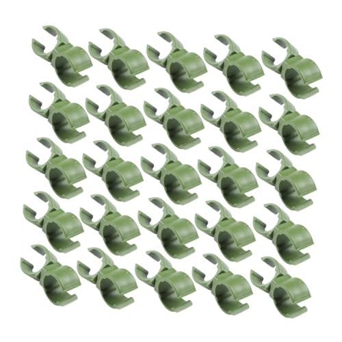 FIXOSHEE 50Stücke Kunststoff Gartenklammern für Pflanzenstützen Robuste Befestigungsschnallen für Spaliere Clips zur Unterstützung von Weinreben und Kletterpflanzen Langlebig von FIXOSHEE